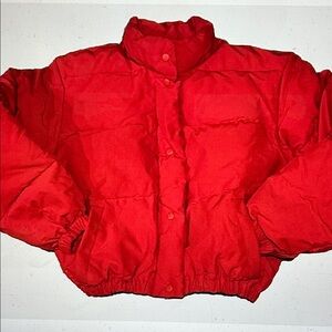 GAP Red Down Puffer Jacket